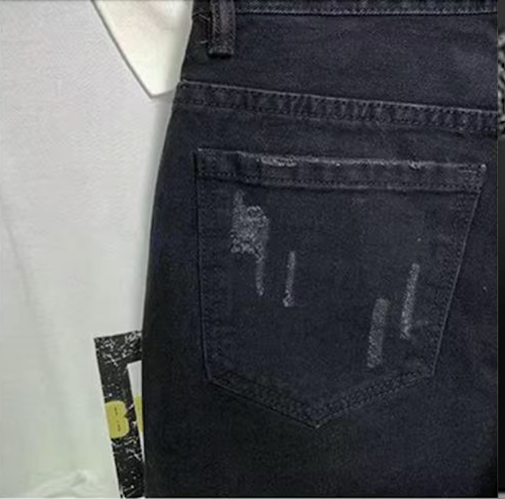 Tate's Ripped  Denim Shorts