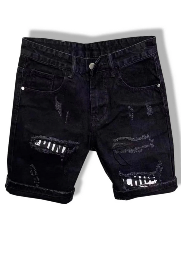 Tate's Ripped  Denim Shorts