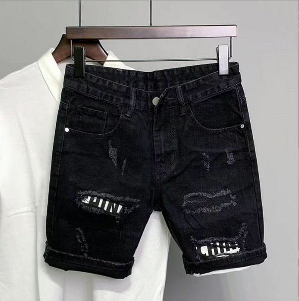 Tate's Ripped  Denim Shorts
