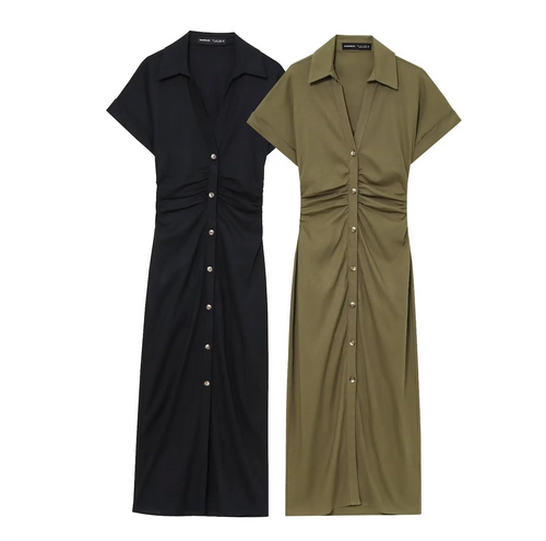 Alya's Army Green  Dress