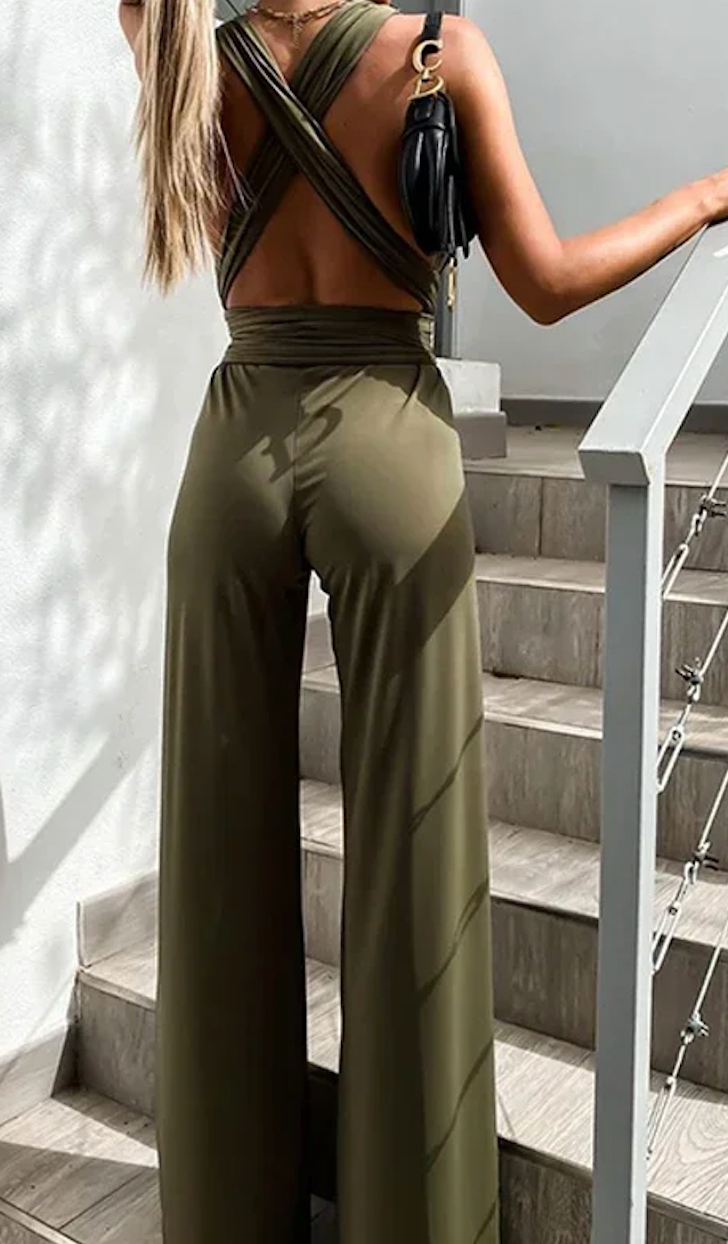 Sia's Army Green  Overall